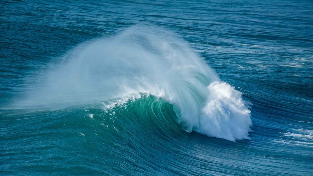 Kahve tarlalarında deniz dalgası sembolü